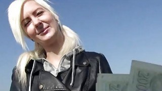 Sexy Czech girl Lenny analyzed outdoors
